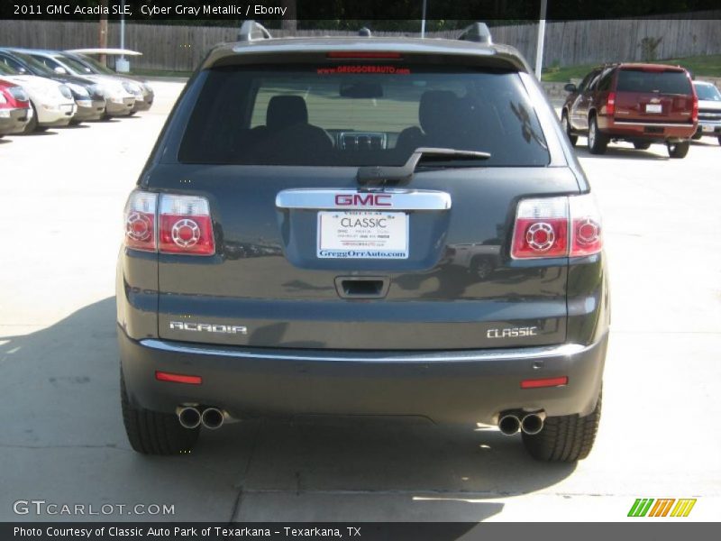 Cyber Gray Metallic / Ebony 2011 GMC Acadia SLE
