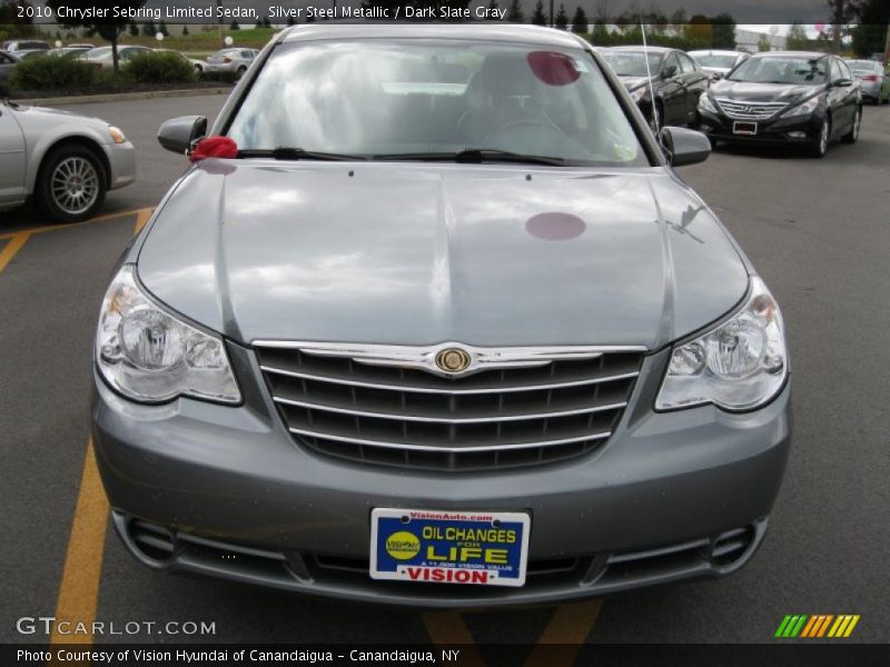 Silver Steel Metallic / Dark Slate Gray 2010 Chrysler Sebring Limited Sedan