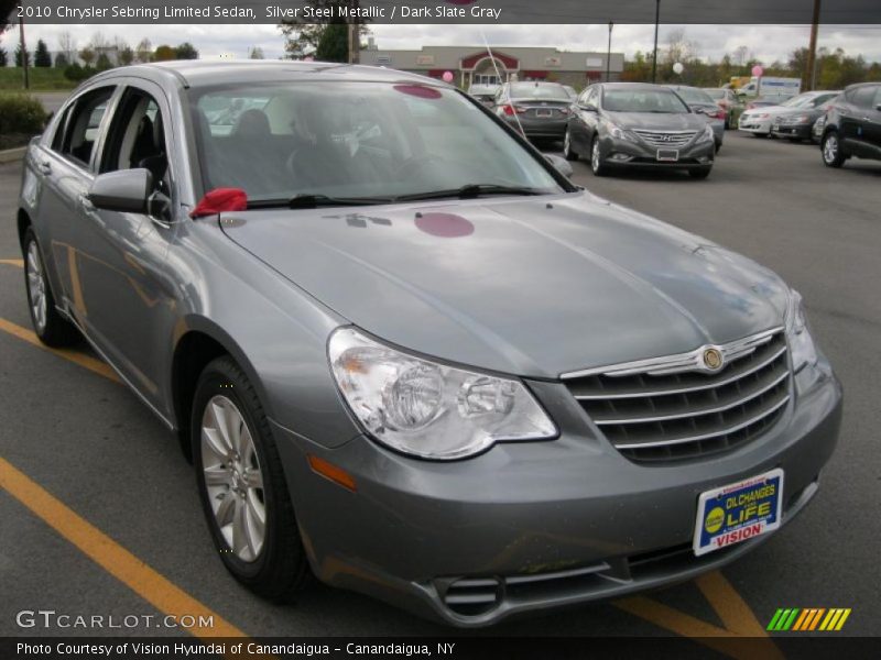 Silver Steel Metallic / Dark Slate Gray 2010 Chrysler Sebring Limited Sedan