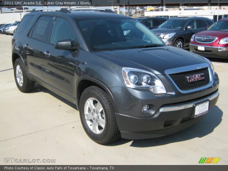 Cyber Gray Metallic / Ebony 2011 GMC Acadia SLE