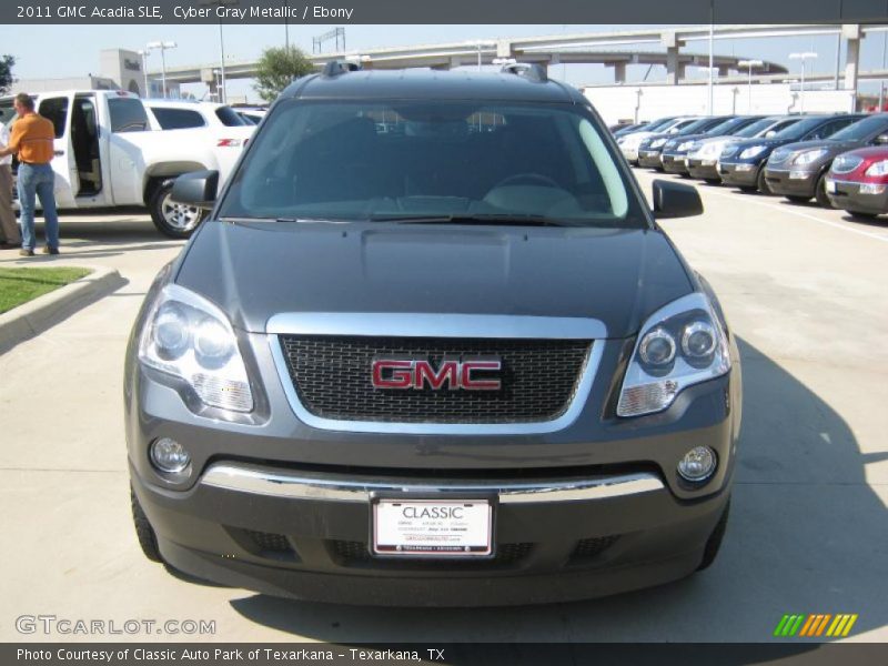 Cyber Gray Metallic / Ebony 2011 GMC Acadia SLE