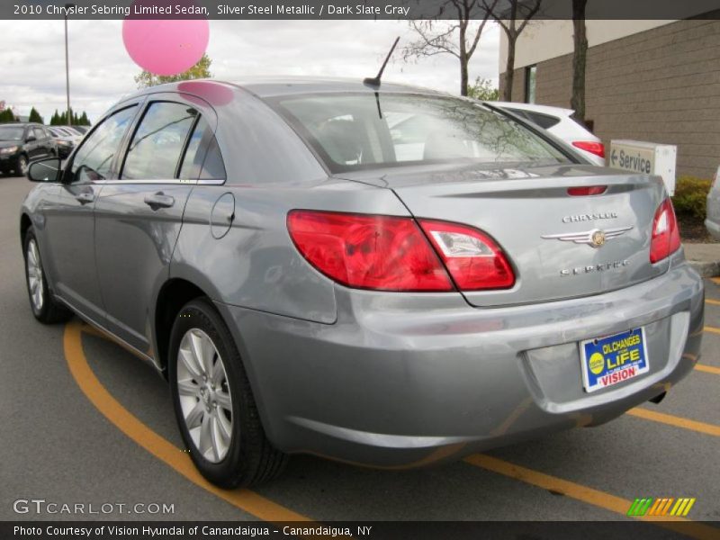 Silver Steel Metallic / Dark Slate Gray 2010 Chrysler Sebring Limited Sedan