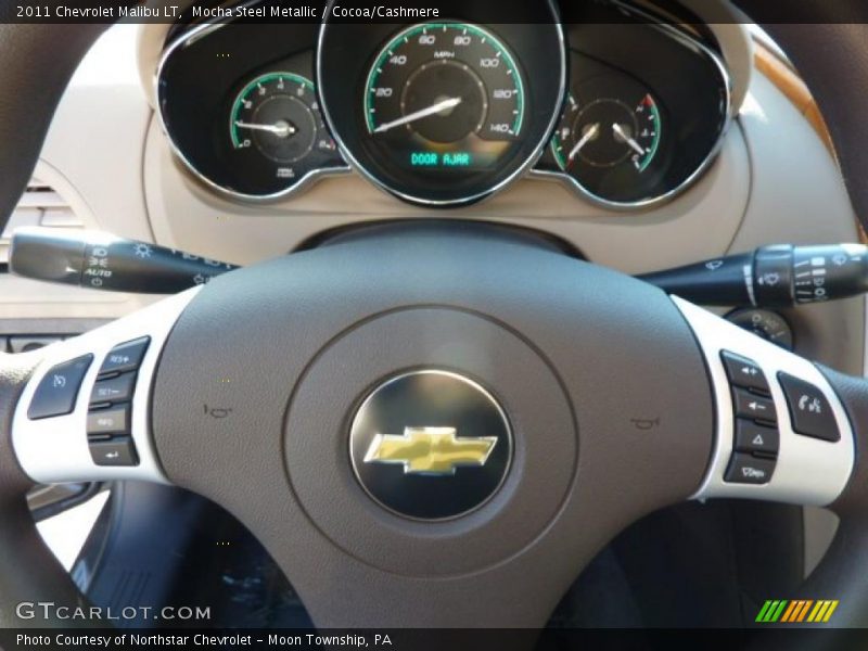 Mocha Steel Metallic / Cocoa/Cashmere 2011 Chevrolet Malibu LT