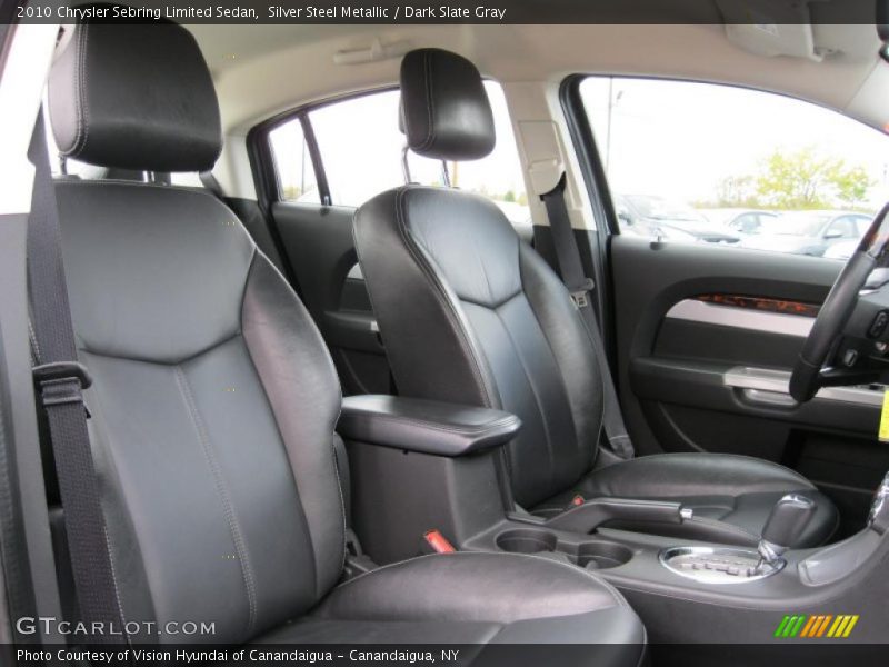 Silver Steel Metallic / Dark Slate Gray 2010 Chrysler Sebring Limited Sedan