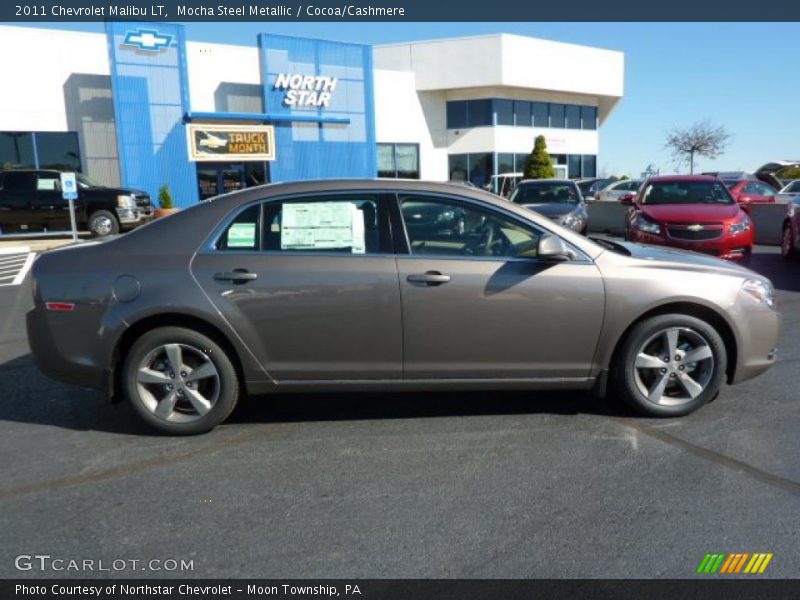 Mocha Steel Metallic / Cocoa/Cashmere 2011 Chevrolet Malibu LT