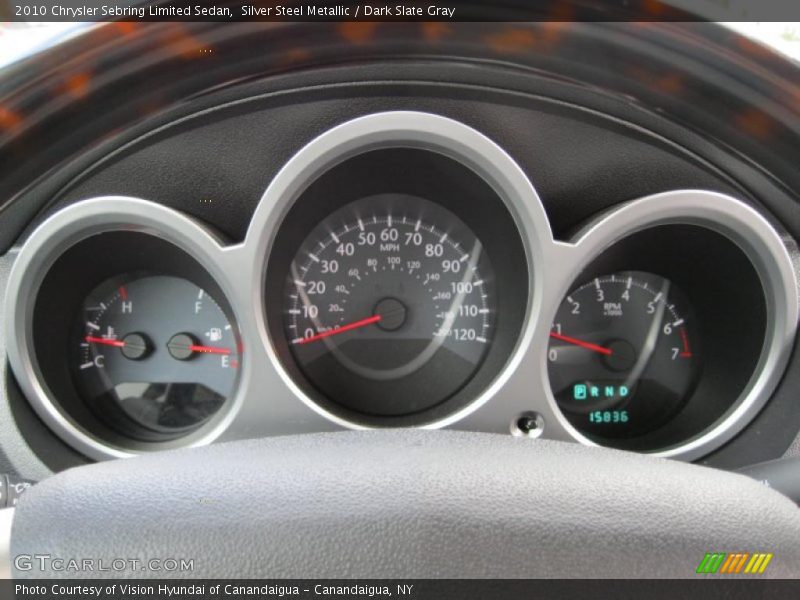Silver Steel Metallic / Dark Slate Gray 2010 Chrysler Sebring Limited Sedan