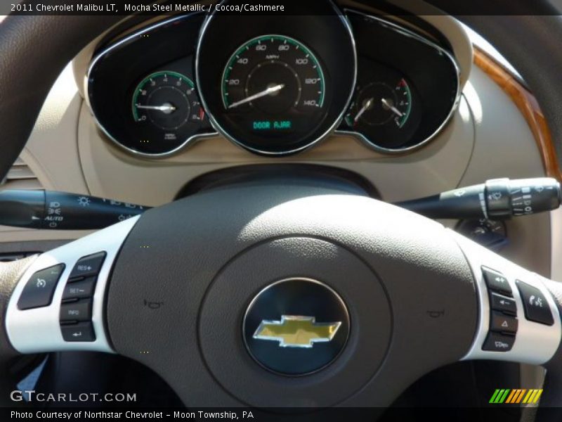 Mocha Steel Metallic / Cocoa/Cashmere 2011 Chevrolet Malibu LT