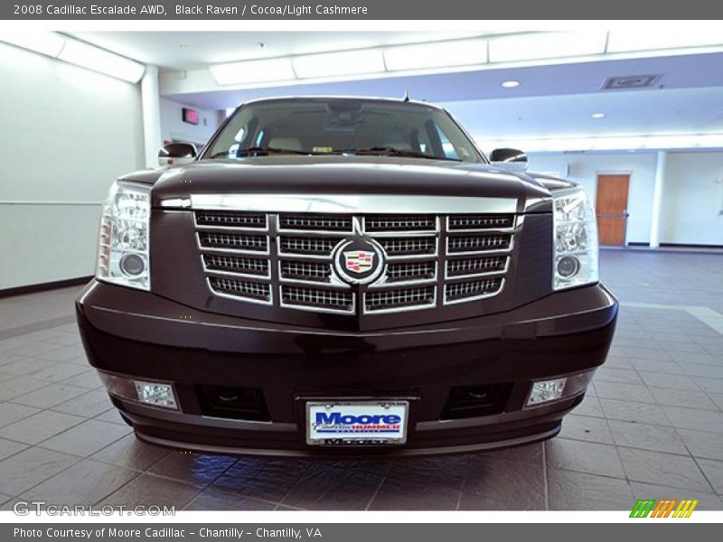 Black Raven / Cocoa/Light Cashmere 2008 Cadillac Escalade AWD