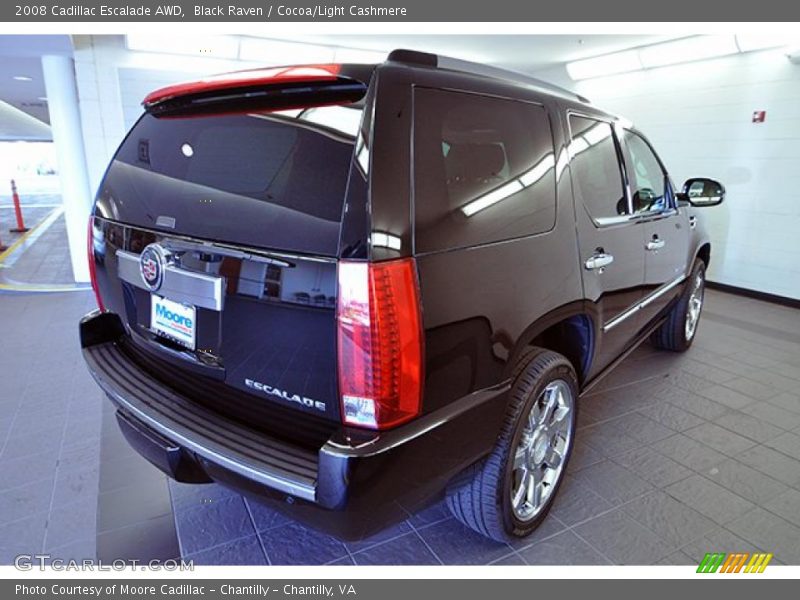 Black Raven / Cocoa/Light Cashmere 2008 Cadillac Escalade AWD
