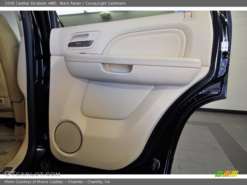 Black Raven / Cocoa/Light Cashmere 2008 Cadillac Escalade AWD