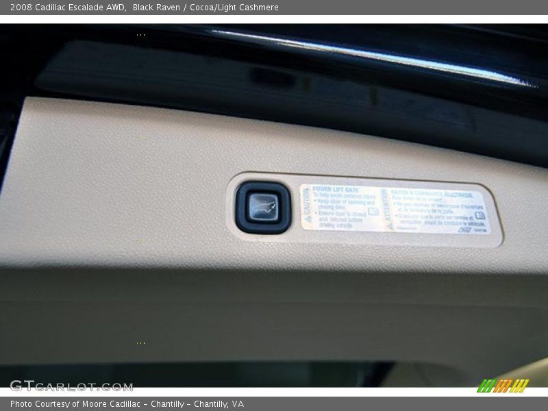 Black Raven / Cocoa/Light Cashmere 2008 Cadillac Escalade AWD