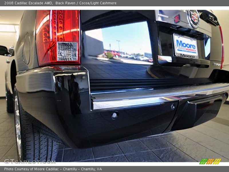 Black Raven / Cocoa/Light Cashmere 2008 Cadillac Escalade AWD