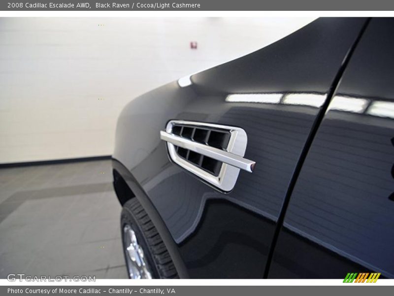 Black Raven / Cocoa/Light Cashmere 2008 Cadillac Escalade AWD