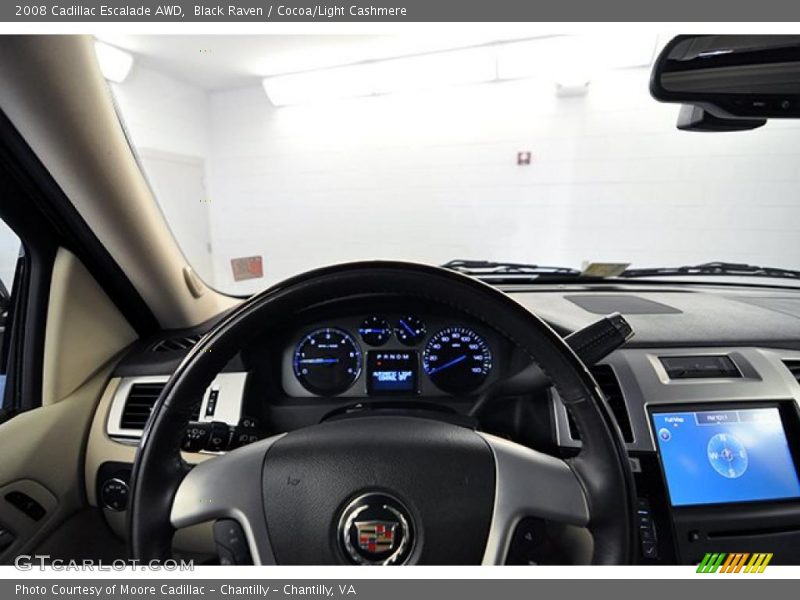 Black Raven / Cocoa/Light Cashmere 2008 Cadillac Escalade AWD