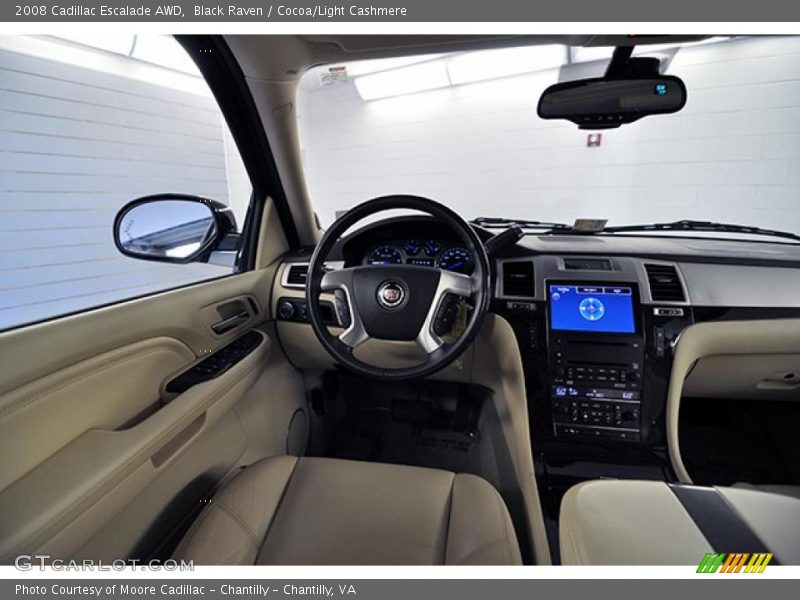 Black Raven / Cocoa/Light Cashmere 2008 Cadillac Escalade AWD