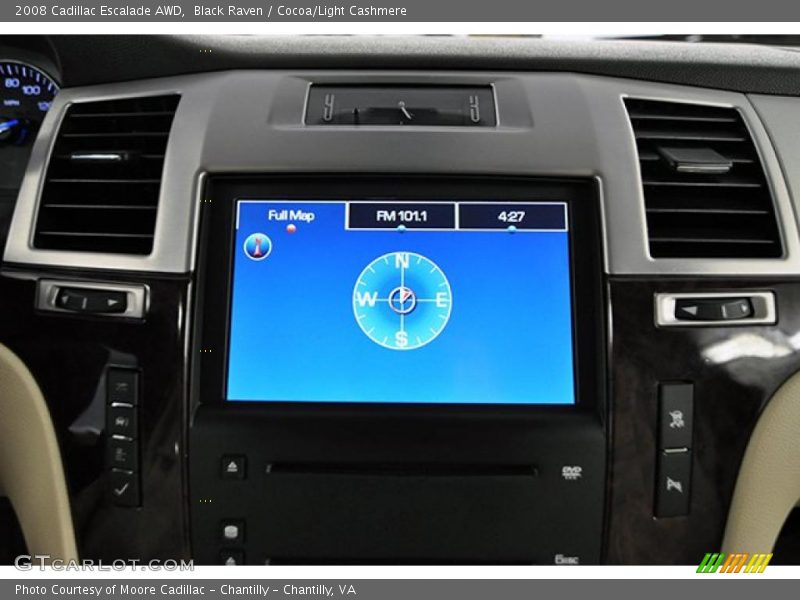 Black Raven / Cocoa/Light Cashmere 2008 Cadillac Escalade AWD