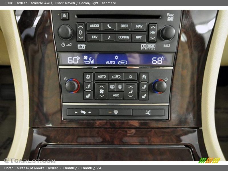 Black Raven / Cocoa/Light Cashmere 2008 Cadillac Escalade AWD