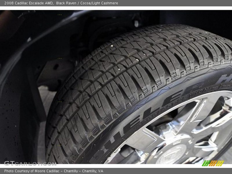Black Raven / Cocoa/Light Cashmere 2008 Cadillac Escalade AWD