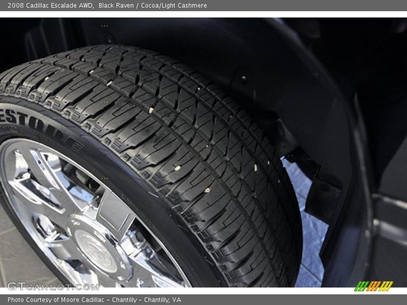 Black Raven / Cocoa/Light Cashmere 2008 Cadillac Escalade AWD
