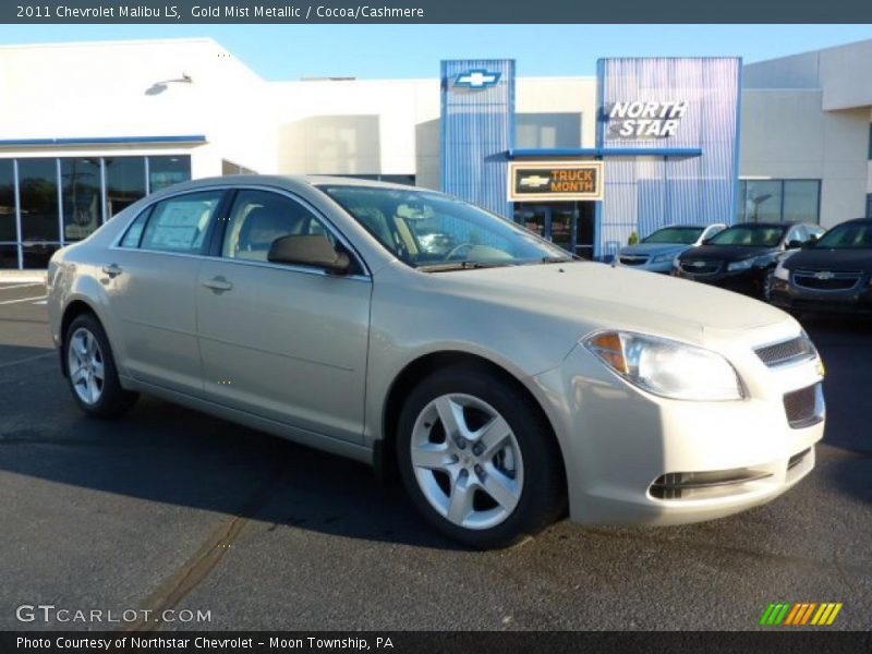 Gold Mist Metallic / Cocoa/Cashmere 2011 Chevrolet Malibu LS