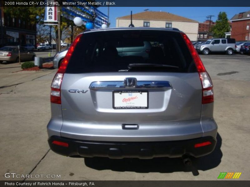 Whistler Silver Metallic / Black 2008 Honda CR-V EX-L 4WD