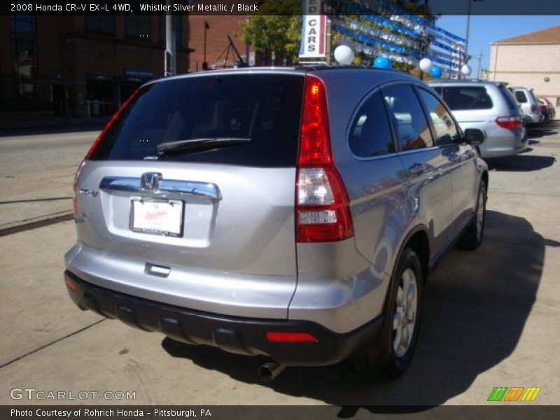 Whistler Silver Metallic / Black 2008 Honda CR-V EX-L 4WD