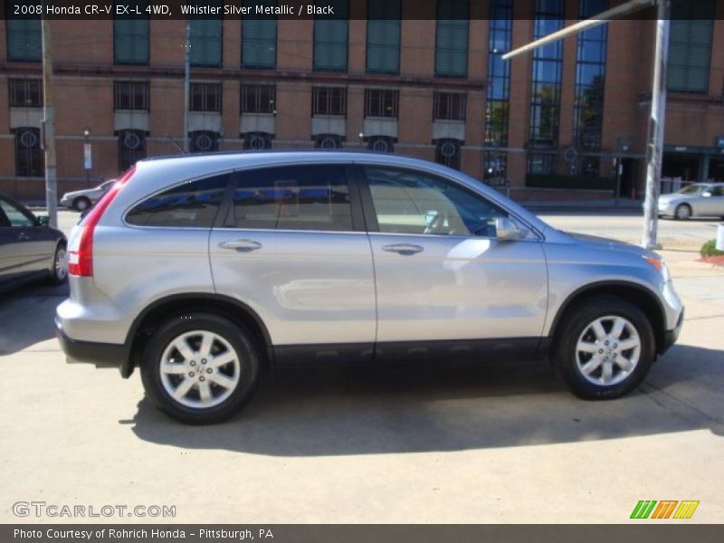 Whistler Silver Metallic / Black 2008 Honda CR-V EX-L 4WD