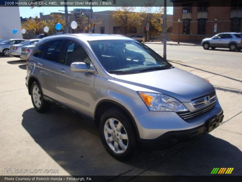 Whistler Silver Metallic / Black 2008 Honda CR-V EX-L 4WD