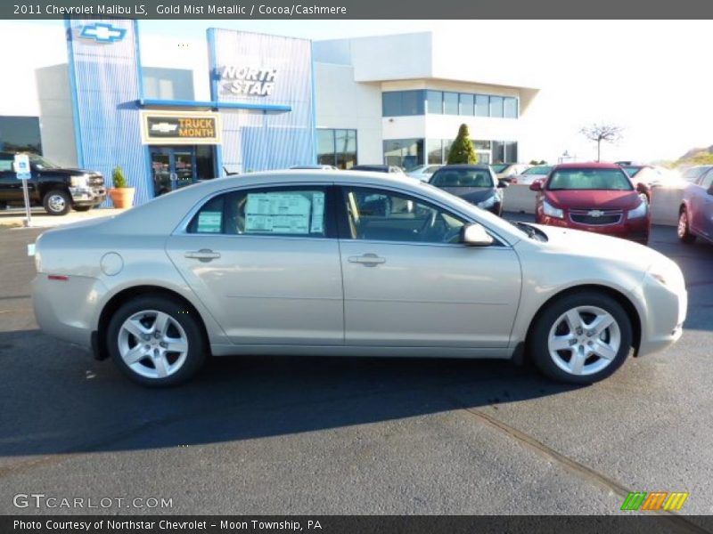 Gold Mist Metallic / Cocoa/Cashmere 2011 Chevrolet Malibu LS