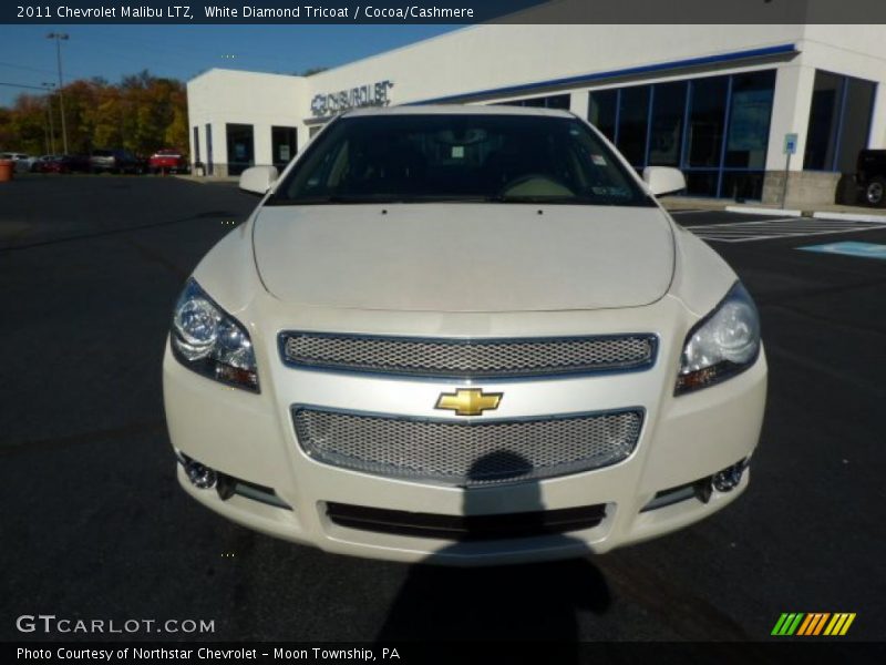 White Diamond Tricoat / Cocoa/Cashmere 2011 Chevrolet Malibu LTZ