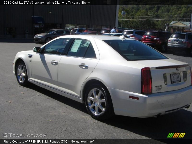 White Diamond Tricoat / Ebony 2010 Cadillac STS V6 Luxury