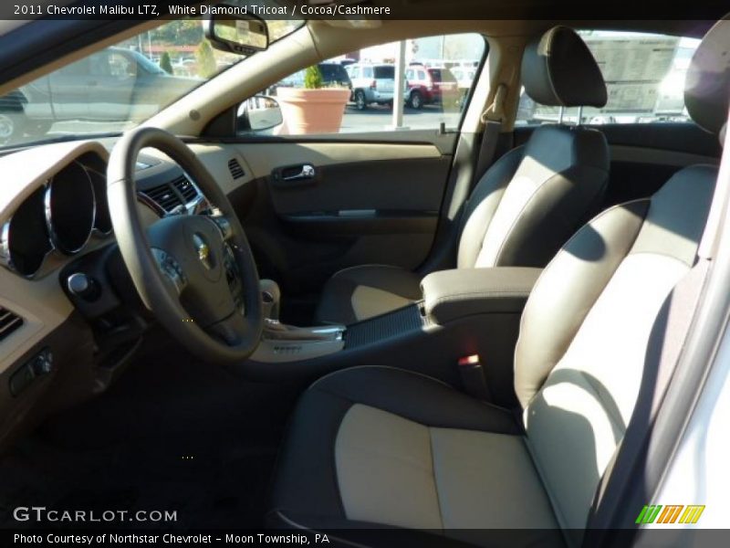 White Diamond Tricoat / Cocoa/Cashmere 2011 Chevrolet Malibu LTZ