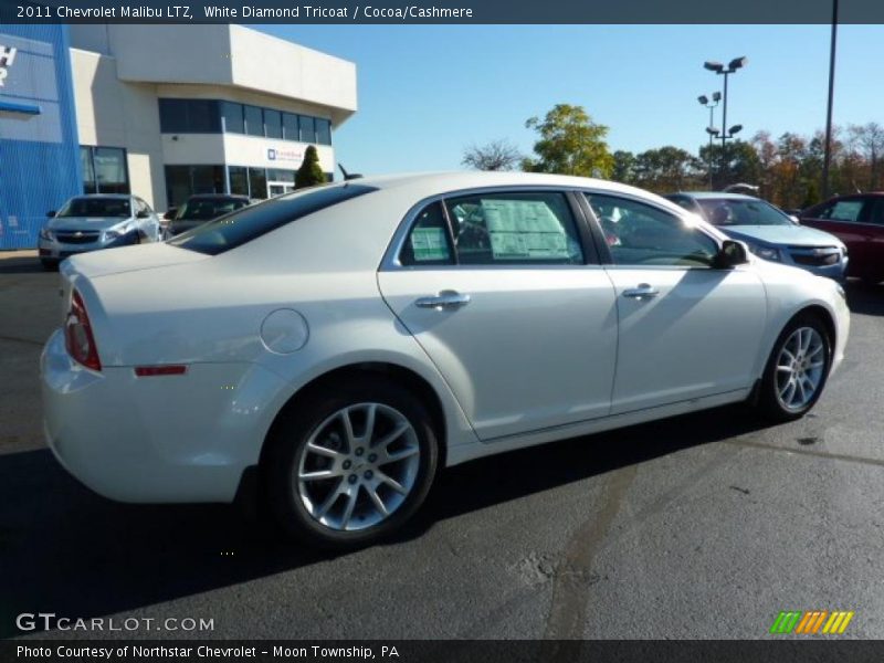 White Diamond Tricoat / Cocoa/Cashmere 2011 Chevrolet Malibu LTZ