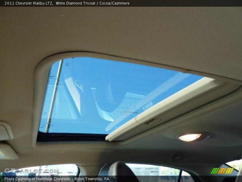 White Diamond Tricoat / Cocoa/Cashmere 2011 Chevrolet Malibu LTZ