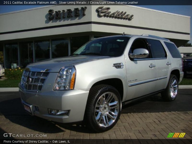 Front 3/4 View of 2011 Escalade Platinum AWD