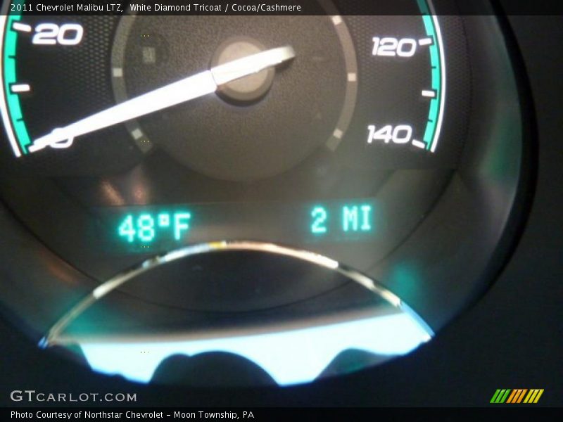 White Diamond Tricoat / Cocoa/Cashmere 2011 Chevrolet Malibu LTZ