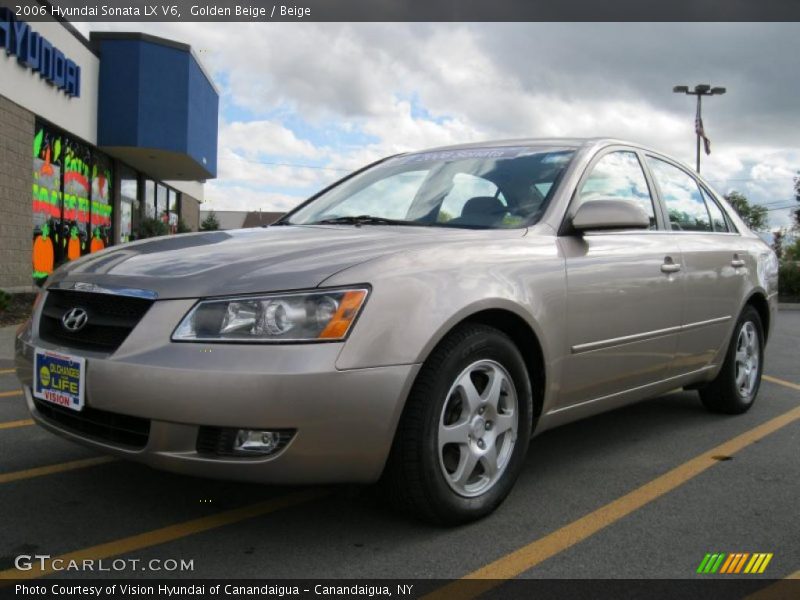 Golden Beige / Beige 2006 Hyundai Sonata LX V6