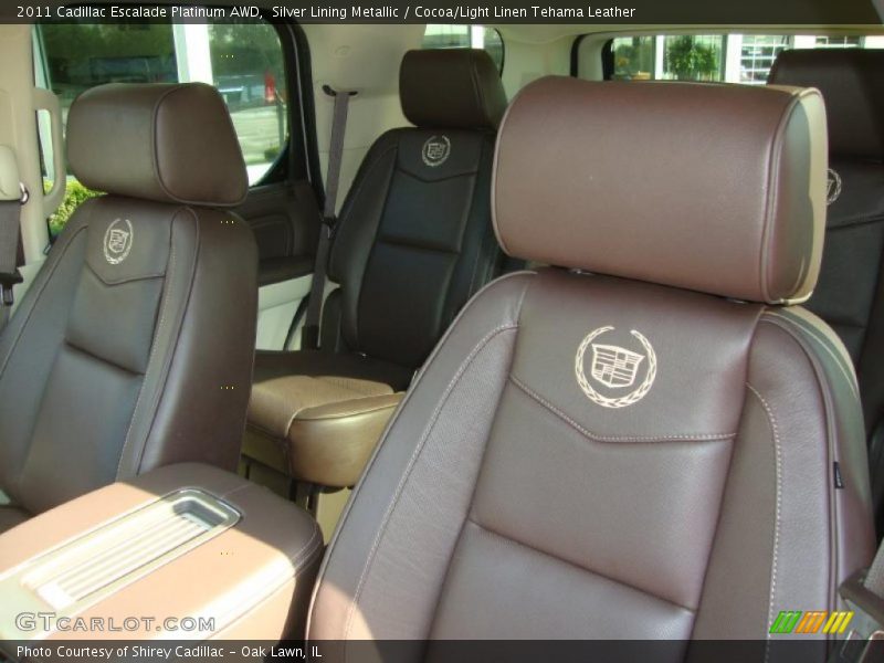  2011 Escalade Platinum AWD Cocoa/Light Linen Tehama Leather Interior