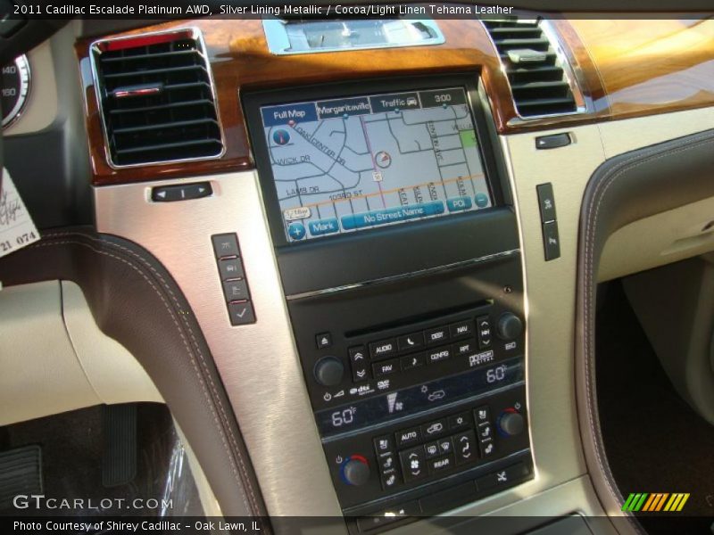 Controls of 2011 Escalade Platinum AWD