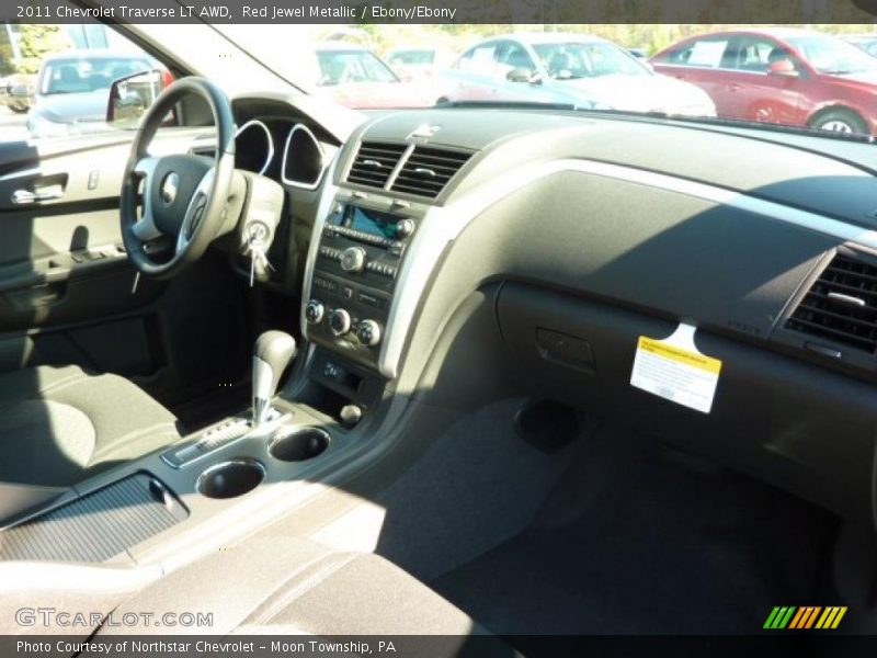 Red Jewel Metallic / Ebony/Ebony 2011 Chevrolet Traverse LT AWD