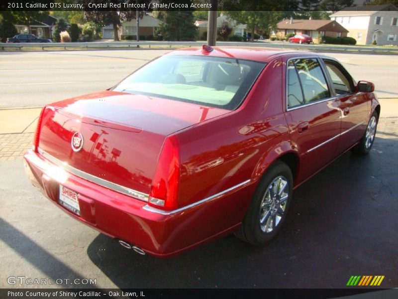Crystal Red Tintcoat / Shale/Cocoa Accents 2011 Cadillac DTS Luxury