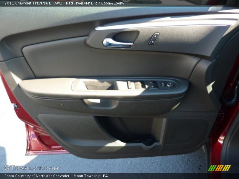Red Jewel Metallic / Ebony/Ebony 2011 Chevrolet Traverse LT AWD