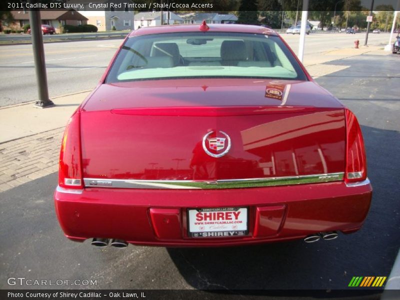 Crystal Red Tintcoat / Shale/Cocoa Accents 2011 Cadillac DTS Luxury