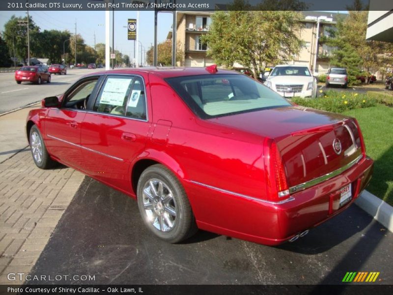 Crystal Red Tintcoat / Shale/Cocoa Accents 2011 Cadillac DTS Luxury