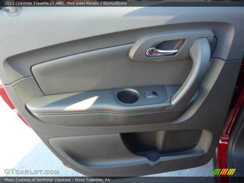Red Jewel Metallic / Ebony/Ebony 2011 Chevrolet Traverse LT AWD