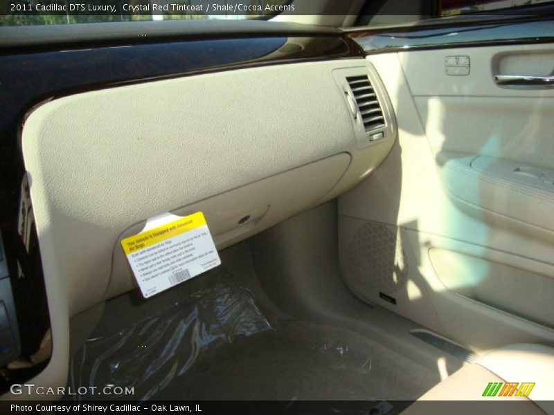 Crystal Red Tintcoat / Shale/Cocoa Accents 2011 Cadillac DTS Luxury