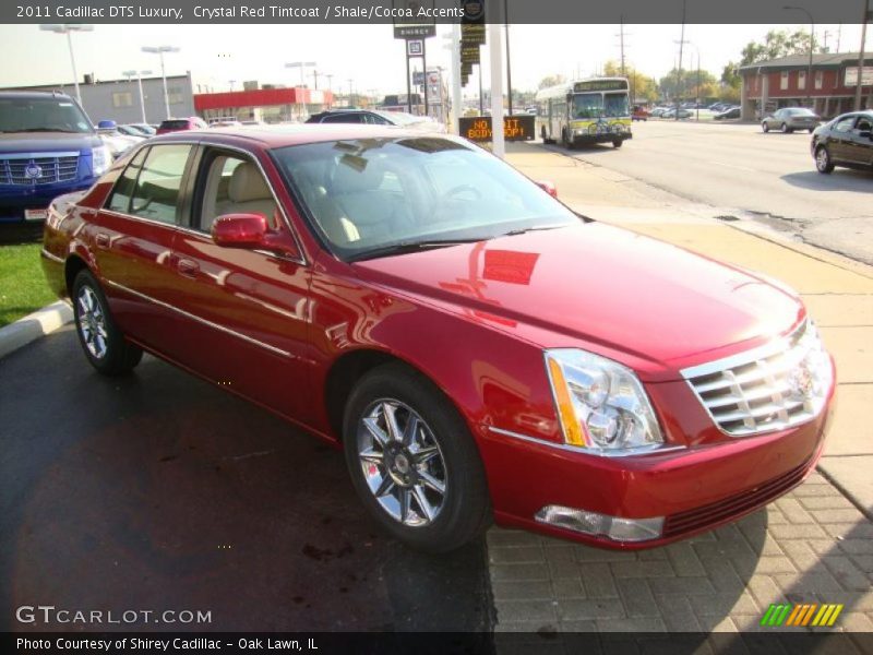 Crystal Red Tintcoat / Shale/Cocoa Accents 2011 Cadillac DTS Luxury