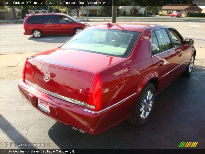Crystal Red Tintcoat / Shale/Cocoa Accents 2011 Cadillac DTS Luxury