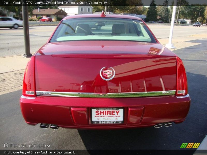 Crystal Red Tintcoat / Shale/Cocoa Accents 2011 Cadillac DTS Luxury