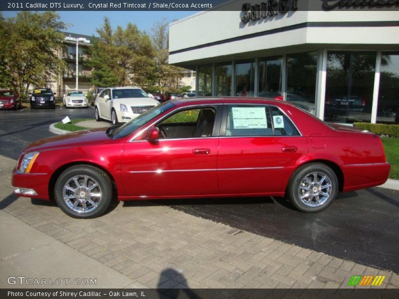 Crystal Red Tintcoat / Shale/Cocoa Accents 2011 Cadillac DTS Luxury